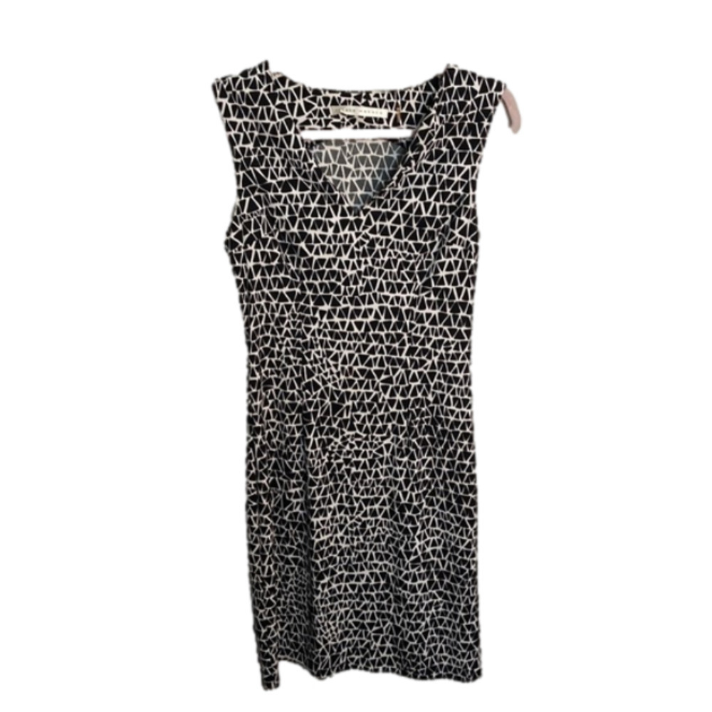 SUSANA Monaco white and black geometric size M shift dress